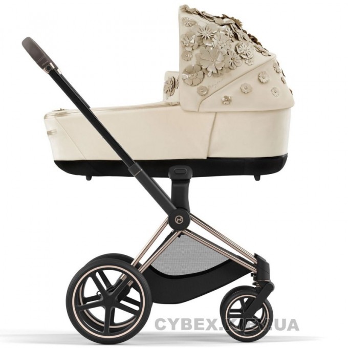 Коляска Cybex Priam 4.0 2 в 1 Simply Flowers Beige шасси Rose Gold