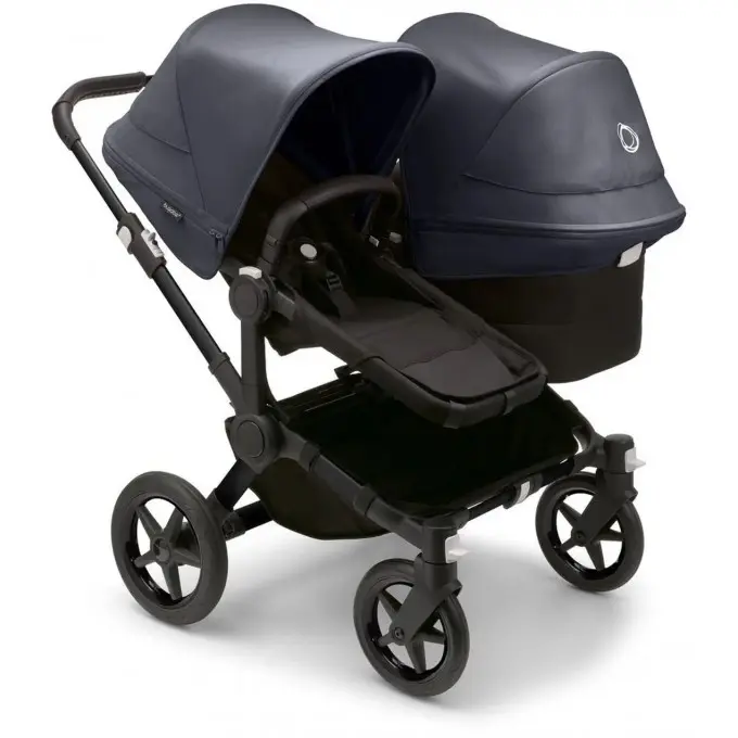 Bugaboo Donkey 5 Twin 2 1 black black stormy blue