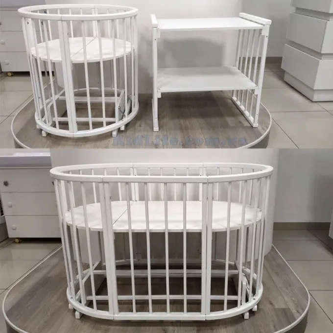 Round transforming bed 7 in 1 white buy Kiev Ukraine