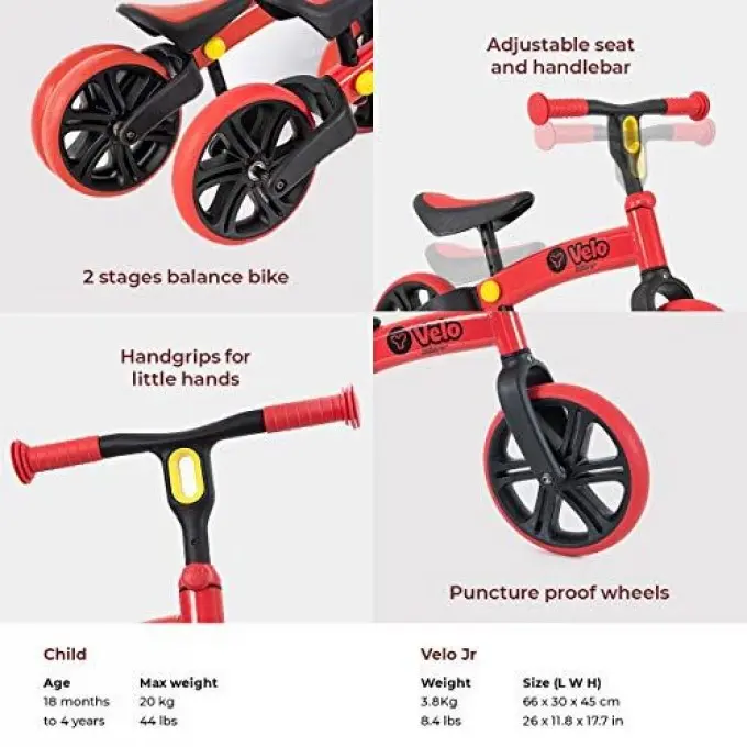Yvolution Yvelo Junior balance bike red buy Kiev Ukraine