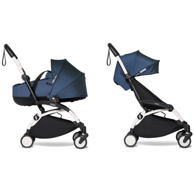 BABYZEN YOYO 2 with carrycot Bassinet stroller 2 in 1 navy chassis White