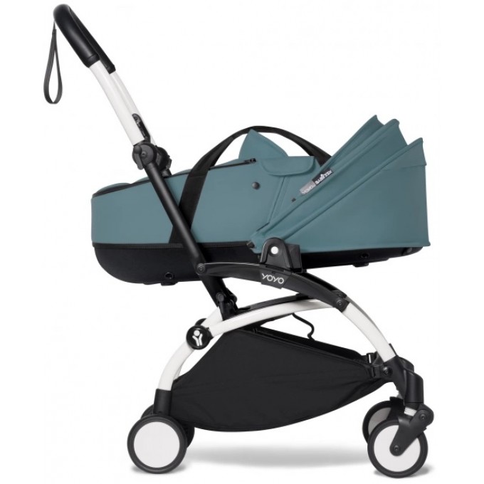 BABYZEN YOYO 2 with carrycot Bassinet stroller 2 in 1 aqua chassis White