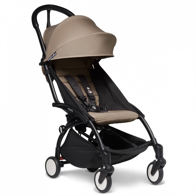 BABYZEN YOYO 2 with carrycot Bassinet stroller 2 in 1 taupe chassis Black