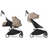 BABYZEN YOYO 2 stroller 2 in 1 taupe chassis White