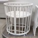 Round transforming bed 7 in 1 white