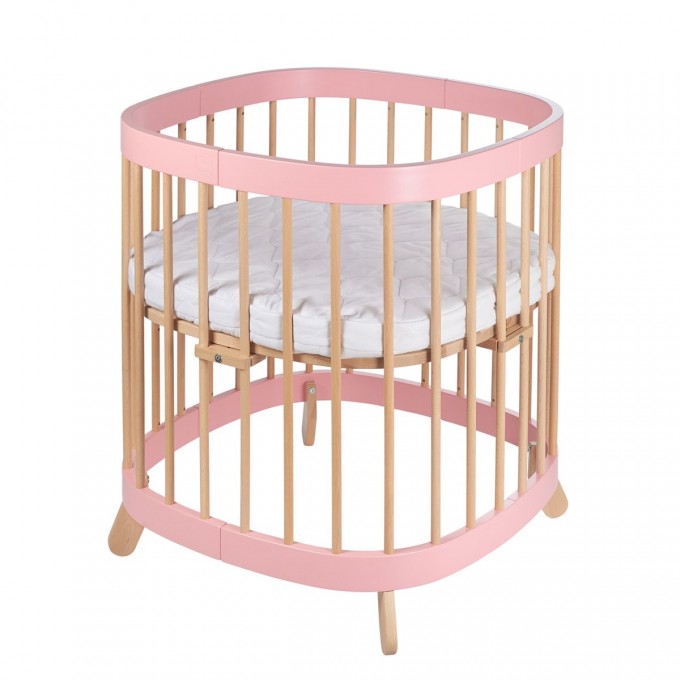 Ліжко-трансформер Tweeto 7 в 1 pink/natural