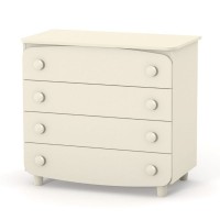 Chest of drawers Veres 900 chipboard (color: stone white)