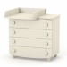 Chest of drawers Veres 900 chipboard (color: stone white)