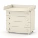 Chest of drawers Veres 900 chipboard (color: stone white)