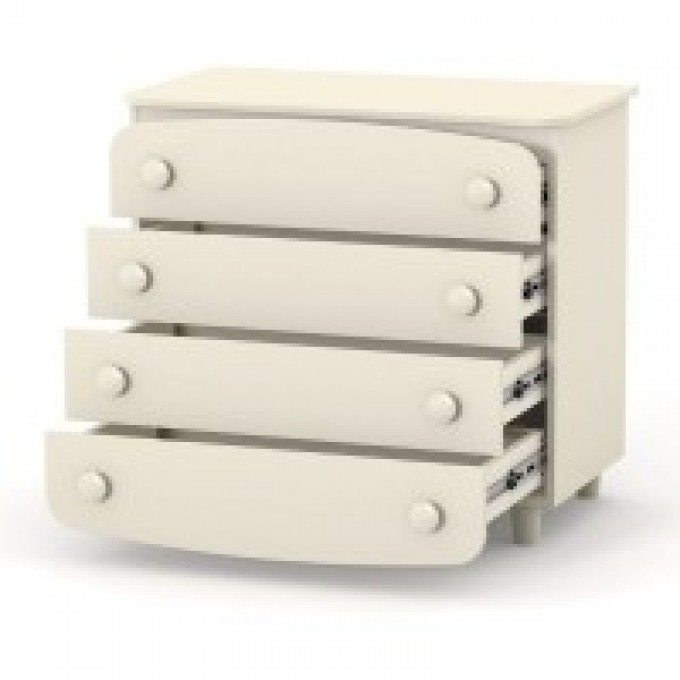 Chest of drawers Veres 900 chipboard (color: stone white)