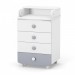 Changing table dresser Veres 600 chipboard (color: white-grey)