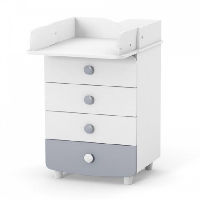 Changing table dresser Veres 600 chipboard (color: white-grey)
