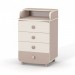 Changing table dresser Veres 600 chipboard (color: capuccino)