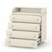 Changing table dresser Veres 16 (color: stone white)