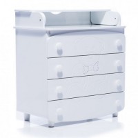 Changing table dresser Veres 900 Bear crystals (color: white)