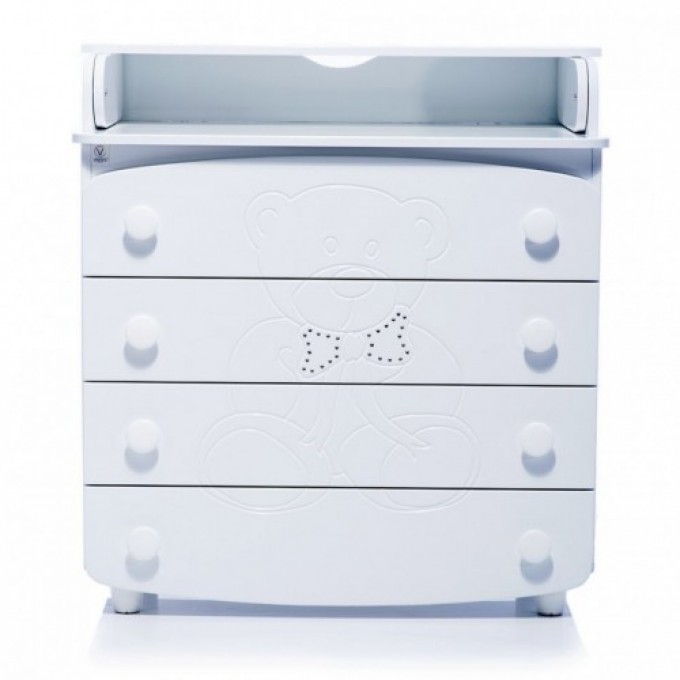 Changing table dresser Veres 900 Bear crystals (color: white)
