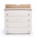 Changing table dresser Veres 900 Bear crystal (color: stone white)