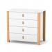 Chest of drawers Veres Monaco 900 (color: white-beech)