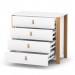 Chest of drawers Veres Monaco 900 (color: white-beech)