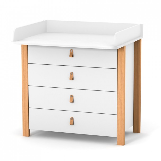 Chest of drawers Veres Monaco 900 (color: white-beech)