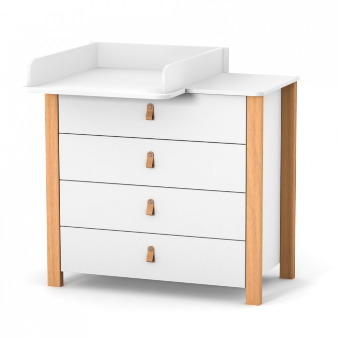 Chest of drawers Veres Monaco 900 (color: white-beech)