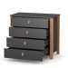 Chest of drawers Veres Monaco 900 (color: anthracite)