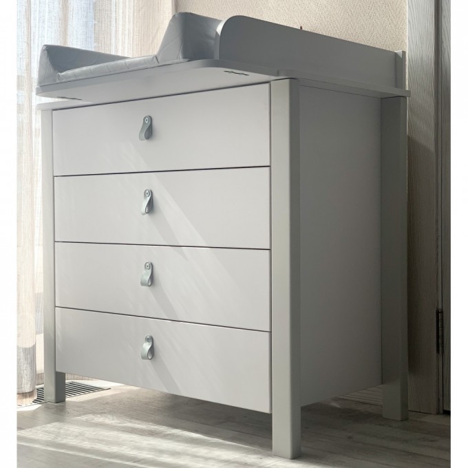 Chest of drawers Veres Monaco 900 (color: white-gray)