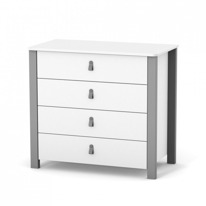 Chest of drawers Veres Monaco 900 (color: white-graphite)