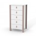 Chest of drawers Veres Monaco 600 (color: cappuccino-white)