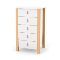 Chest of drawers Veres Monaco 600 (color: white-beech)