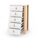 Chest of drawers Veres Monaco 600 (color: white-beech)