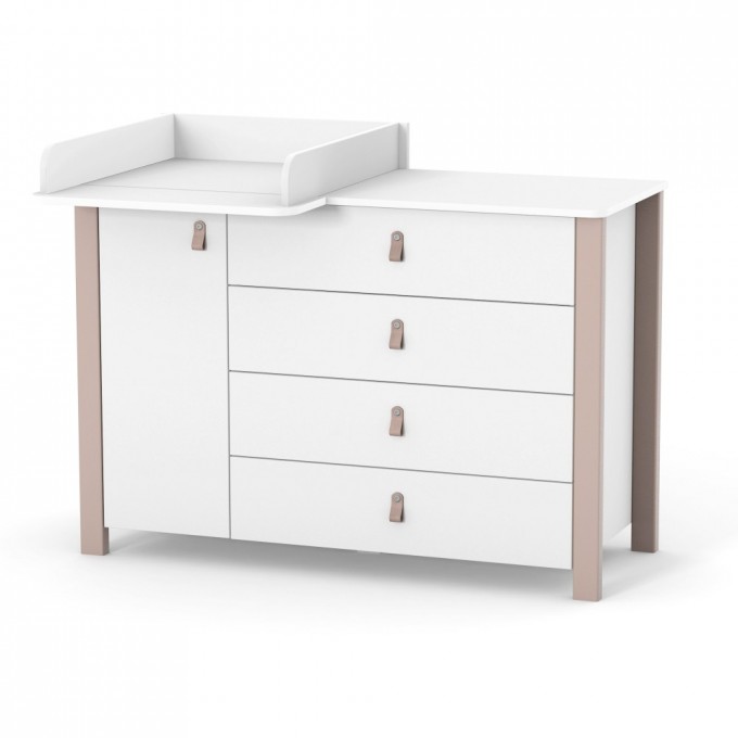 Chest of drawers Veres Monaco 1200 (color: cappuccino-white)