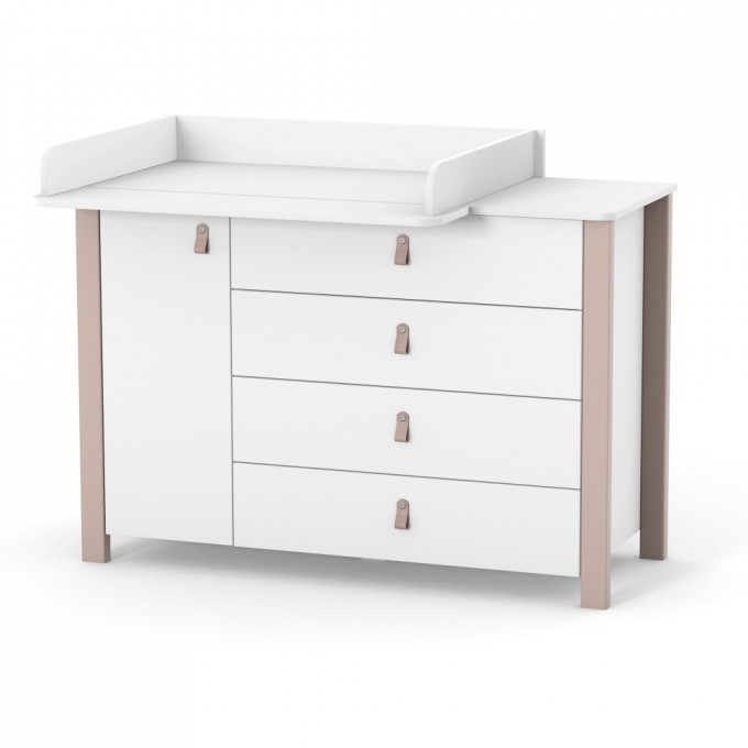 Chest of drawers Veres Monaco 1200 (color: cappuccino-white)