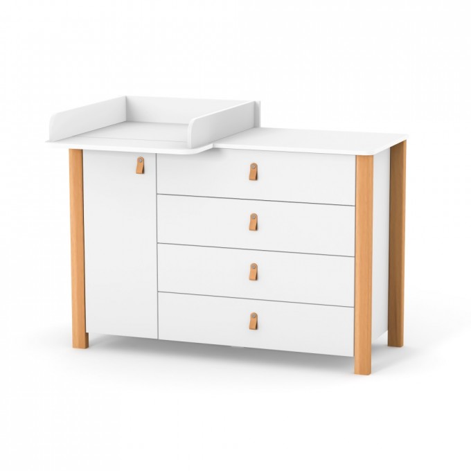 Chest of drawers Veres Monaco 1200 (color: white-beech)