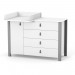 Chest of drawers Veres Monaco 1200 (color: white-graphite)