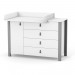 Chest of drawers Veres Monaco 1200 (color: white-graphite)