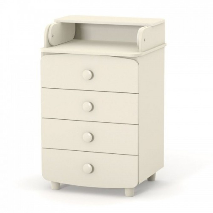 Changing table dresser Veres 600 chipboard (color: stone white)
