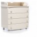 Changing table dresser Veres 900 Bear (color: stone white)