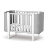 Bed Veres Monaco Velour (color: white-gray)