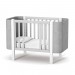 Bed Veres Monaco Velour (color: white-gray)