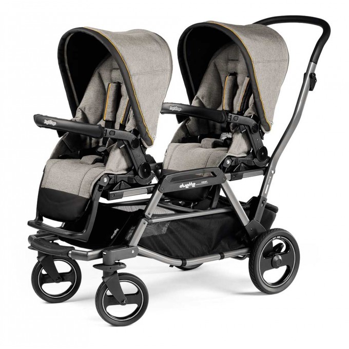 Peg-Perego Duette Piroet Pop-Up luxe grey stroller