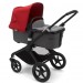 Bugaboo Fox 2 grey/red stroller 2 in 1 black chassis