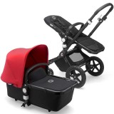 Bugaboo Cameleon 3 Plus red stroller 2 in 1 black chassis