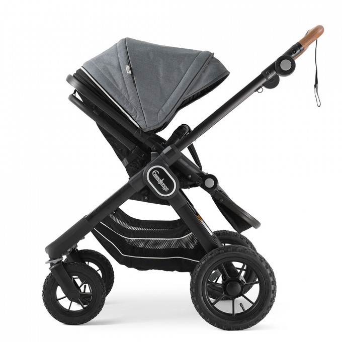 Stroller Emmaljunga NXT90 Black Outdoor Air Lounge Grey