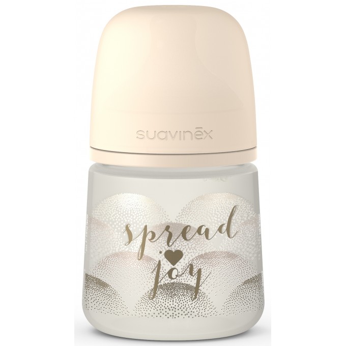 Bottle, physiological teat slow flow, Magical stories gold heart, 150 ml