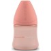 Пляшечка (набір 2 шт), 150 мл Suavinex кругла соска повільний потік, "Basics" рожева
