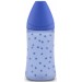 Бутылочка, круглая соска 3-позиционная, "Basics" синяя, 270 мл Suavinex