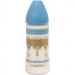 Бутылочка, круглая соска 3-позиционная, "Couture" голубая, 270 мл Suavinex