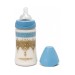 Bottle, round nipple 3-position, "Couture" blue, 270 ml Suavinex