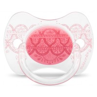 Suavinex Couture physiological pacifier, 0-4 months, pink